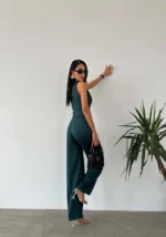 Women’s Vest & Wide-Leg Pants Set – Elegant & Modern Style-2